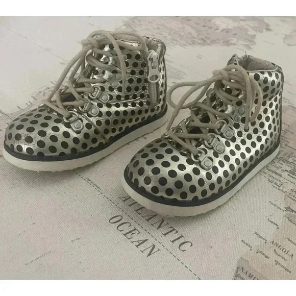 AKID Polka Dot Boots Size 7 - Picture 2 of 10